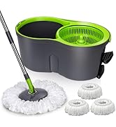 Amazon｜ZNM 回転モップ バケツ付き フロアモップ 手洗い不要